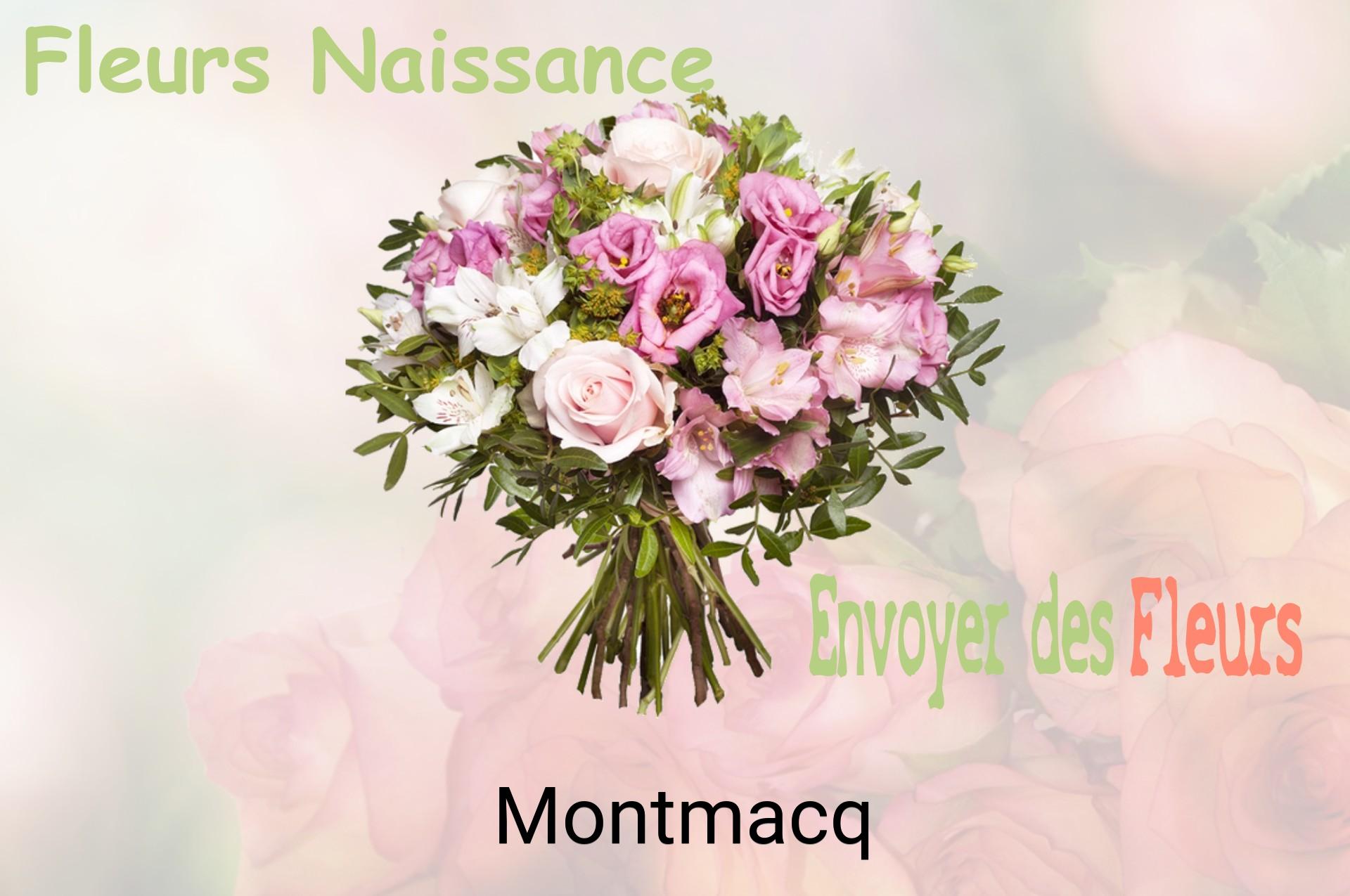 Bouquet de fleurs de naissance livré à Montmacq